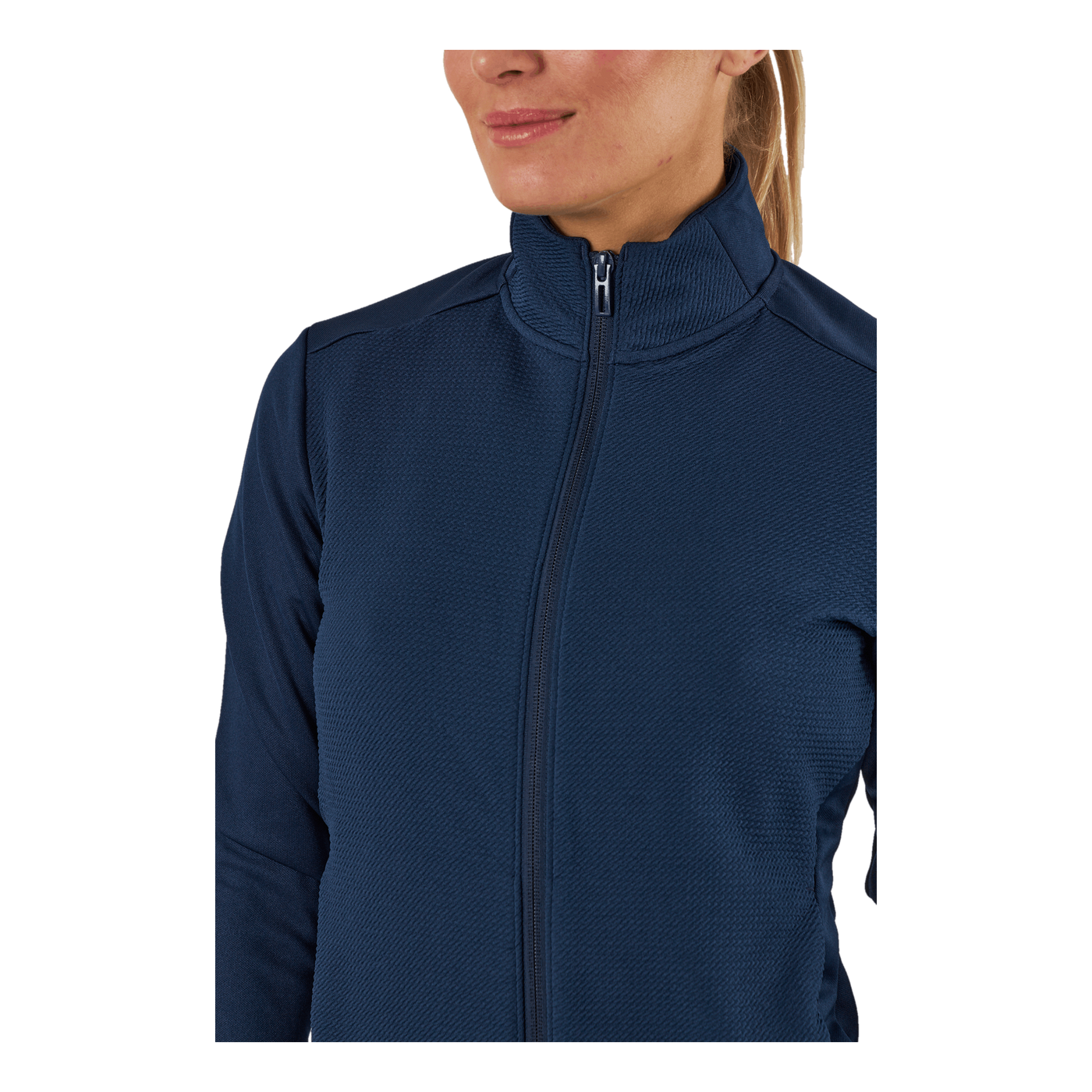 Textured Full-Zip Jacket Collegiate Navy