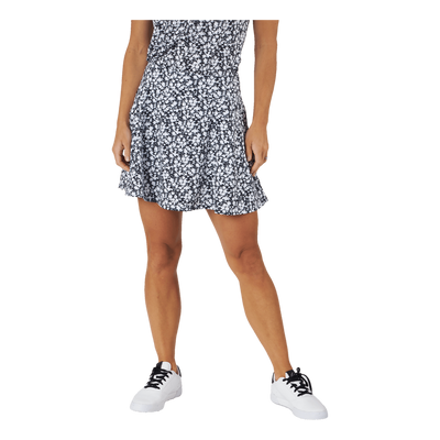 Printed 16-Inch Golf Skirt Black