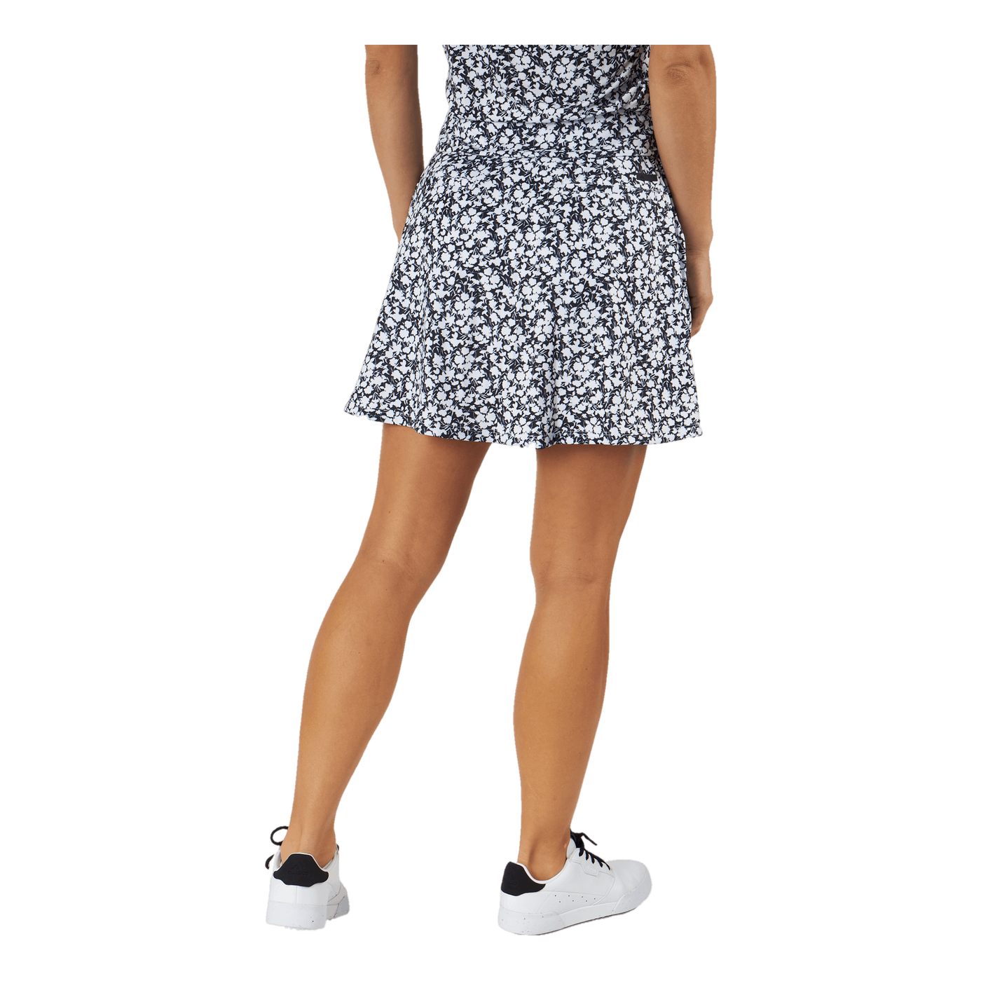 Printed 16-Inch Golf Skirt Black