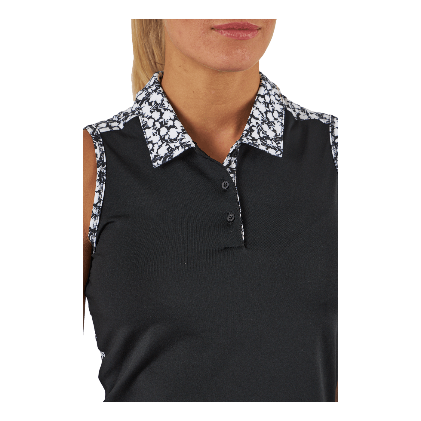 Ultimate365 Sleeveless Golf Polo Shirt Black