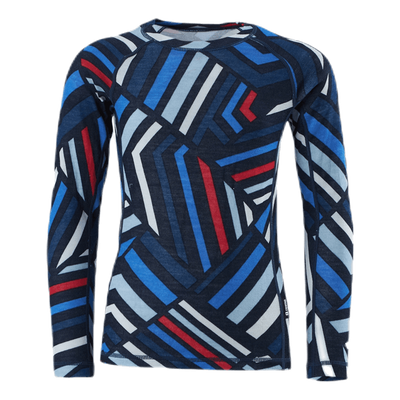 Taitoa Wool/Bamboo Blue/Red