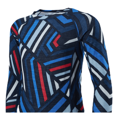 Taitoa Wool/Bamboo Blue/Red
