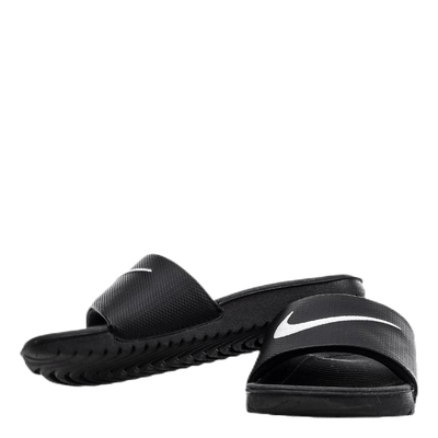 Kawa Little/Big Kids' Slides BLACK/WHITE