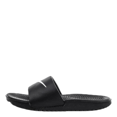 Kawa Little/Big Kids' Slides BLACK/WHITE