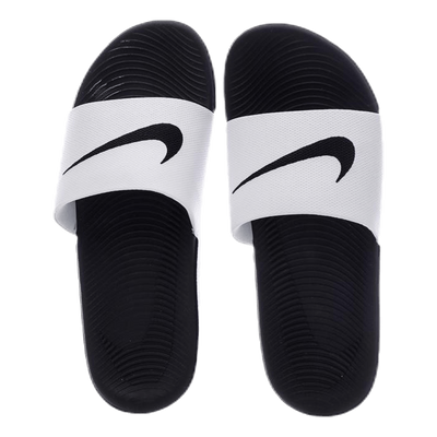 Kawa Little/Big Kids' Slides WHITE/BLACK