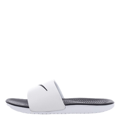 Kawa Little/Big Kids' Slides WHITE/BLACK