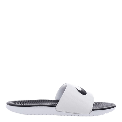 Kawa Little/Big Kids' Slides WHITE/BLACK