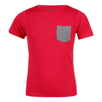 Myske Wool Kids Tee Red