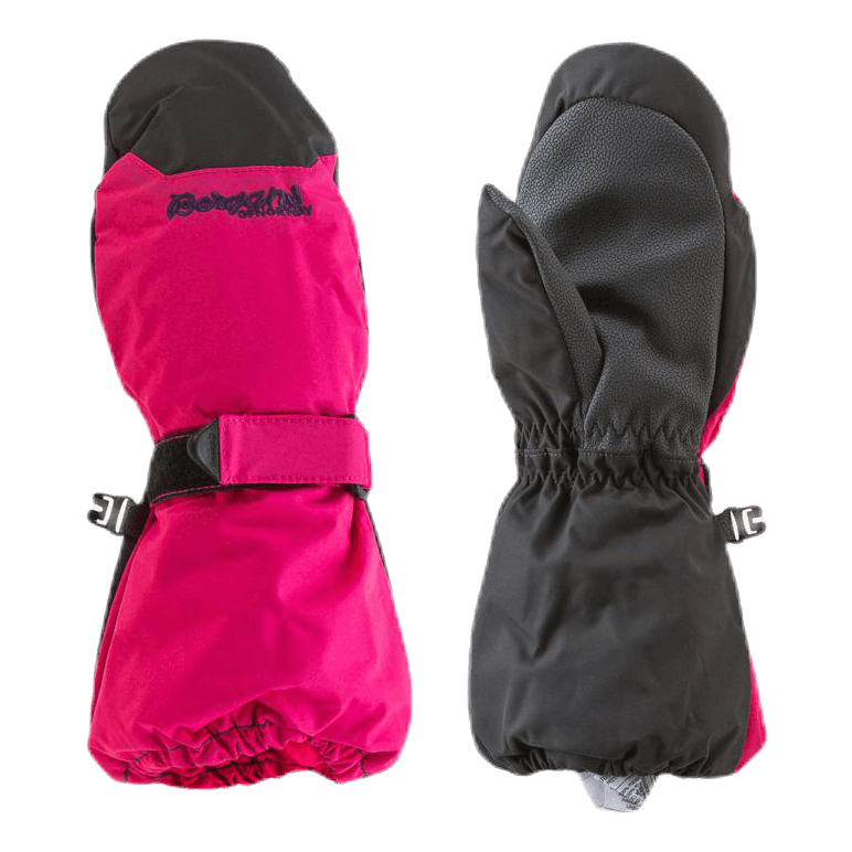 Kids Insulated Mitten Pink/Grey