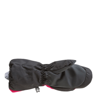 Kids Insulated Mitten Pink/Grey