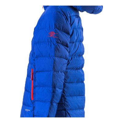 Down Youth Girl Jacket Blue/Red