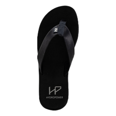 Seasand Leather Sandal Black