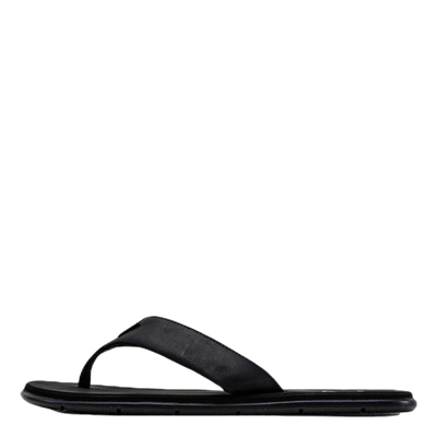 Seasand Leather Sandal Black