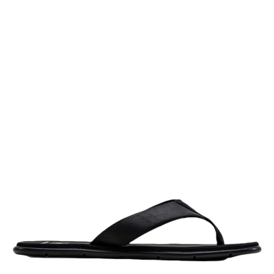 Seasand Leather Sandal Black