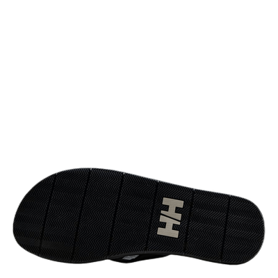 Seasand Leather Sandal Black