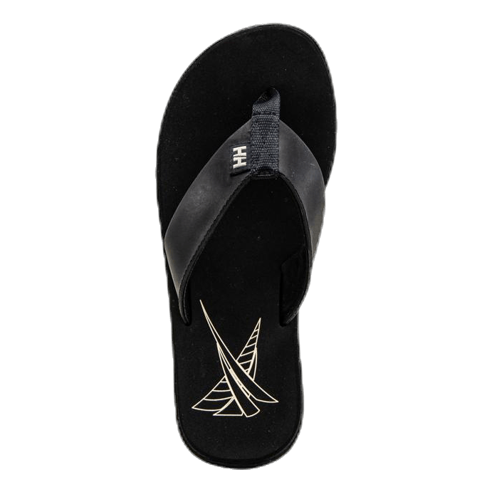 Seasand Leather Sandal Black