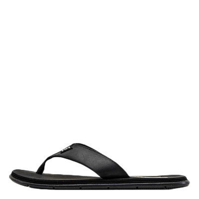 Seasand Leather Sandal Black