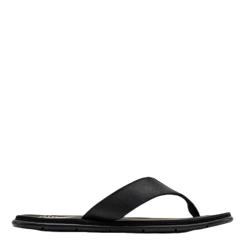 Seasand Leather Sandal Black