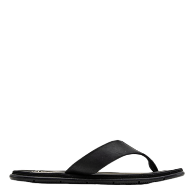 Seasand Leather Sandal Black