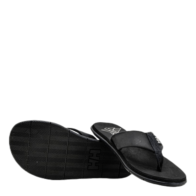 Seasand Leather Sandal Black