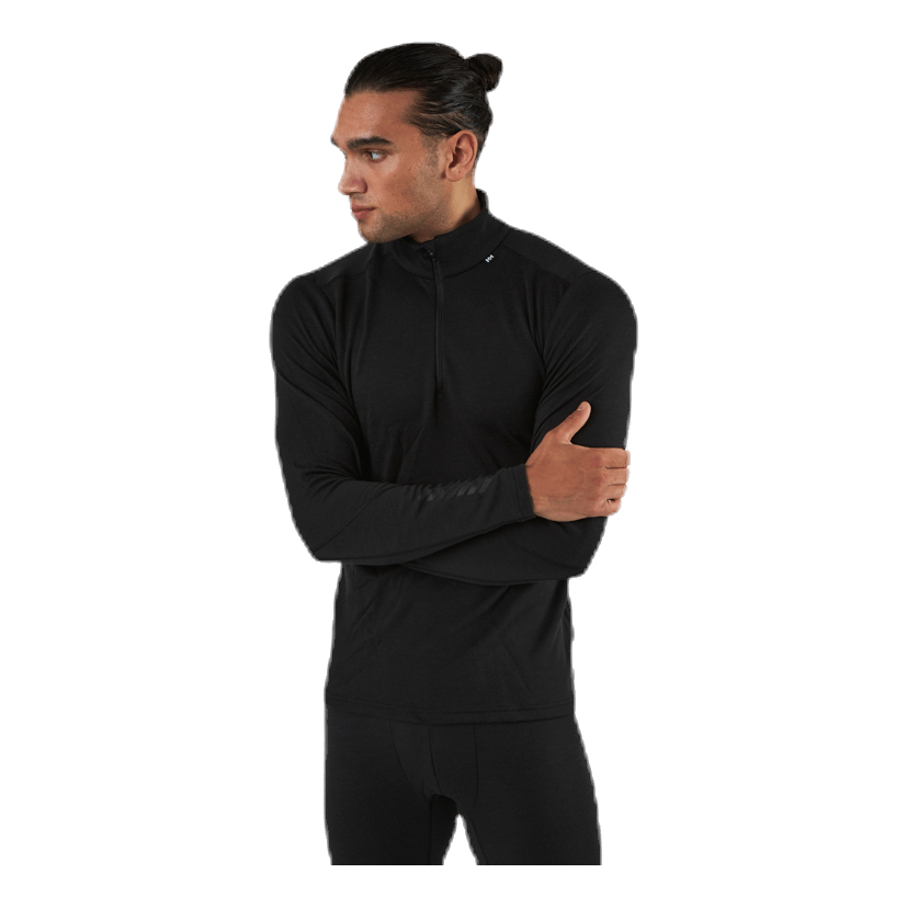 Lifa Merino Midweight 1/2 Zip Black