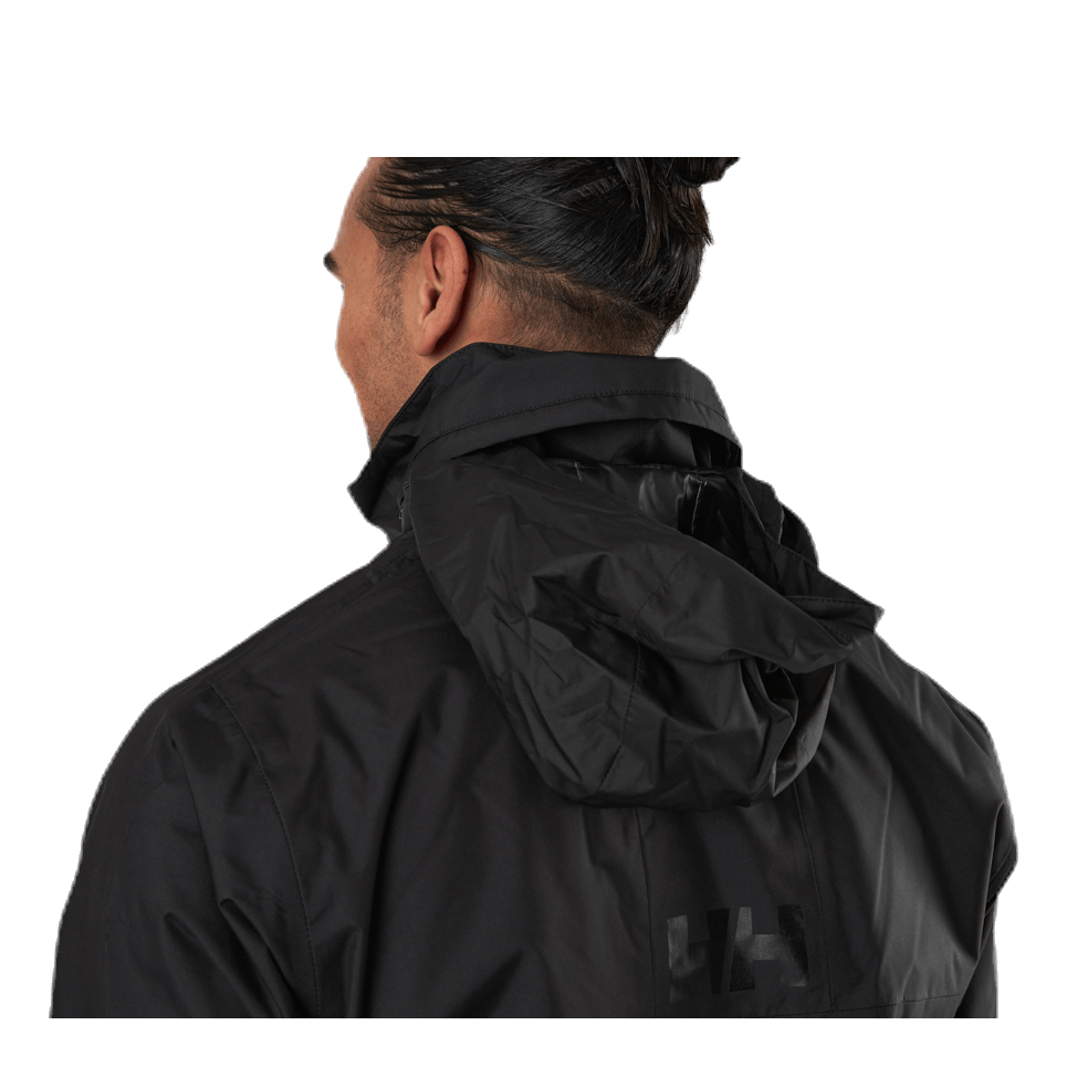 Active Hooded Midlayer Jacket Black