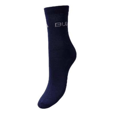 2-Pack Wool Socks Junior Blue/Black