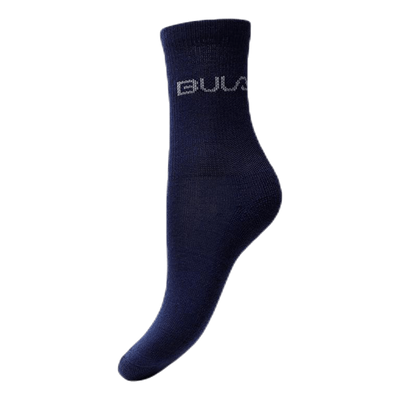 2-Pack Wool Socks Junior Blue/Black