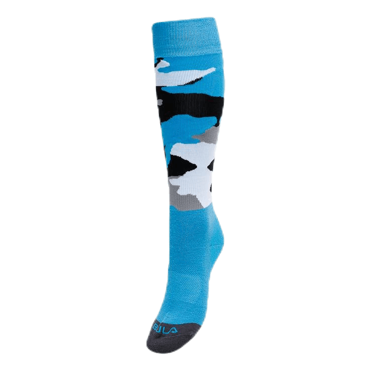 Camo Ski Sock Blue