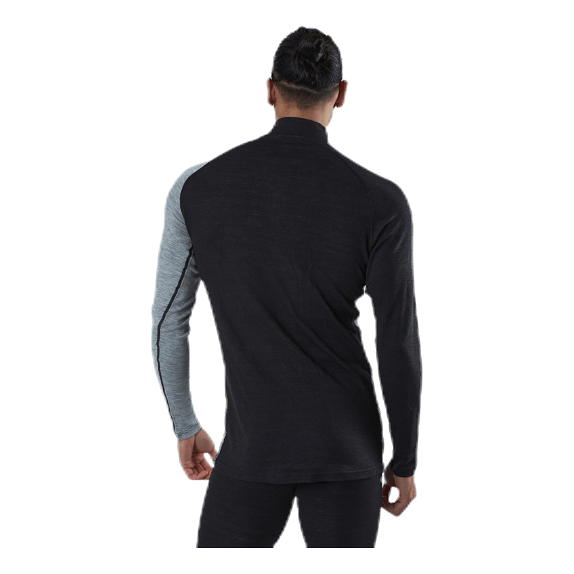 Geo Merino Wool Halfzip Grey