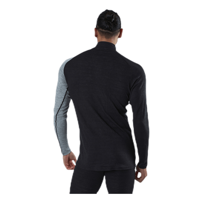 Geo Merino Wool Halfzip Grey
