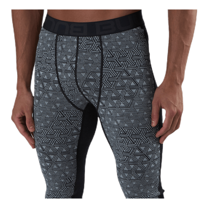 Geo Merino Wool Pants Grey