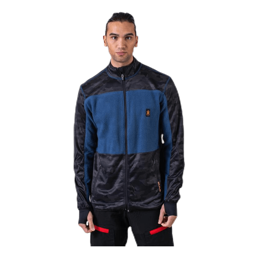 Camo Fleece Jacket Blue