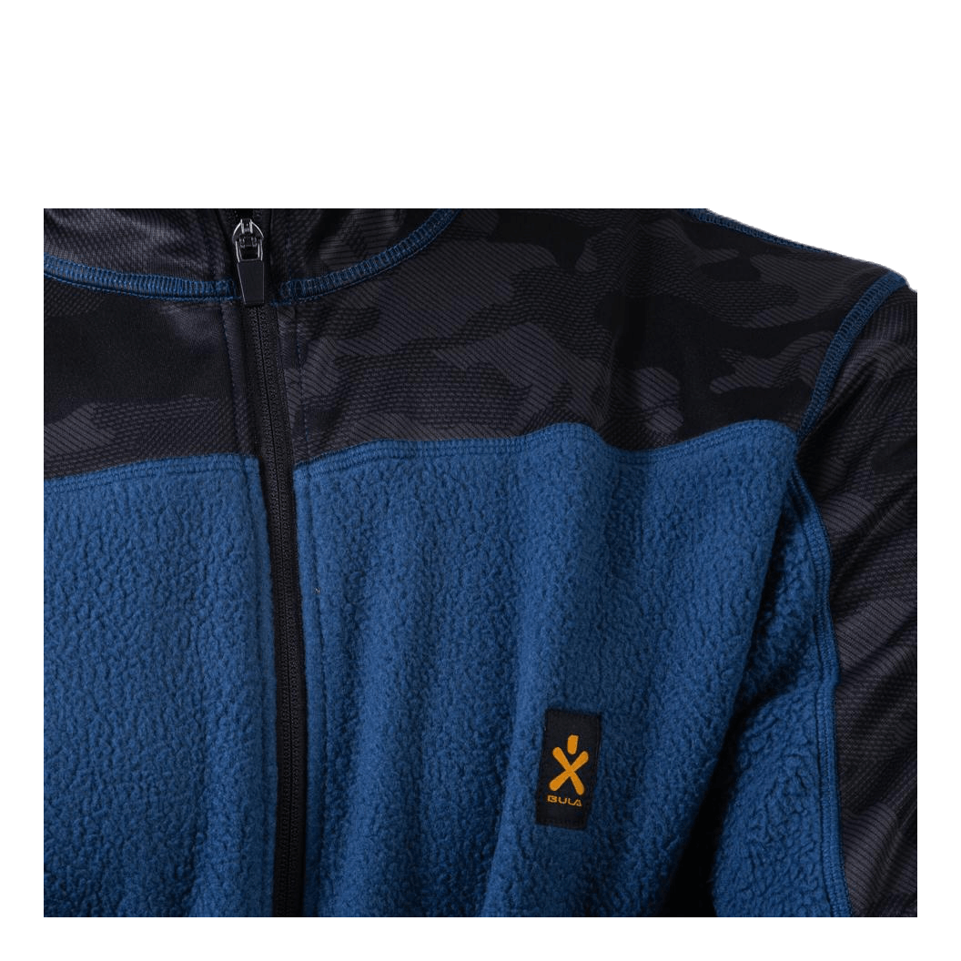 Camo Fleece Jacket Blue