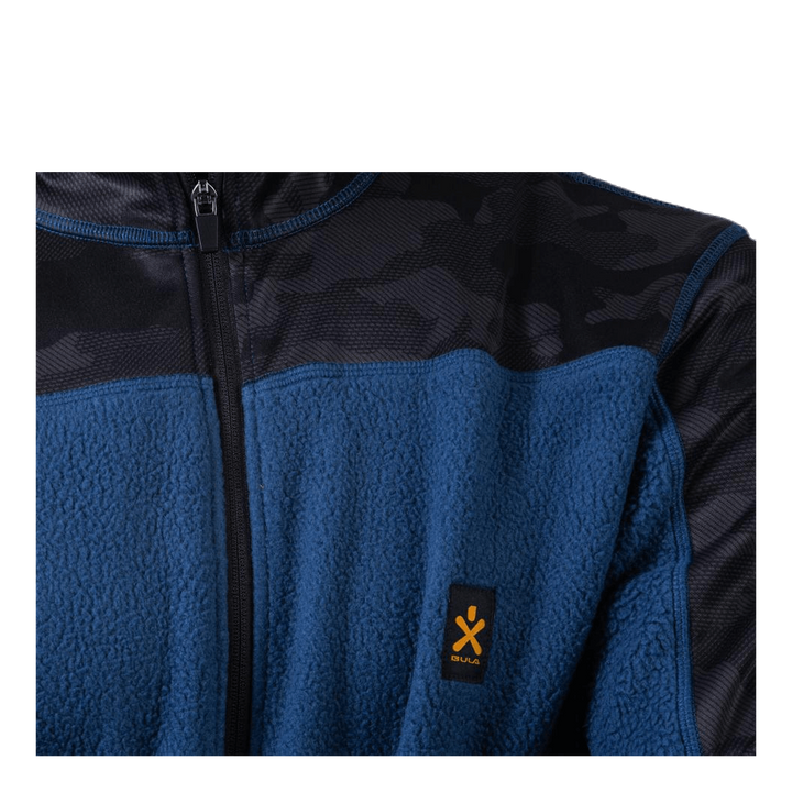 Camo Fleece Jacket Blue