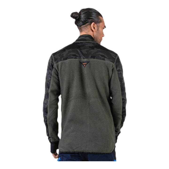 Camo Fleece Jacket Green