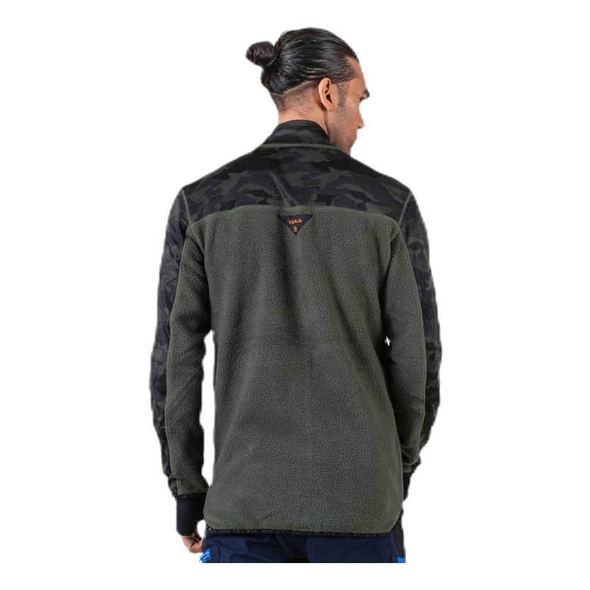 Camo Fleece Jacket Green
