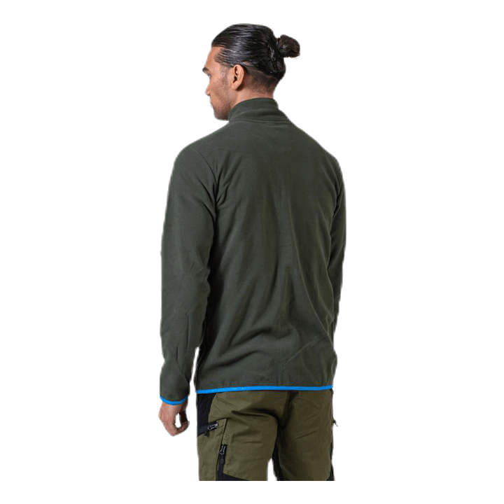 Fleece Jacket Olive green/Blue