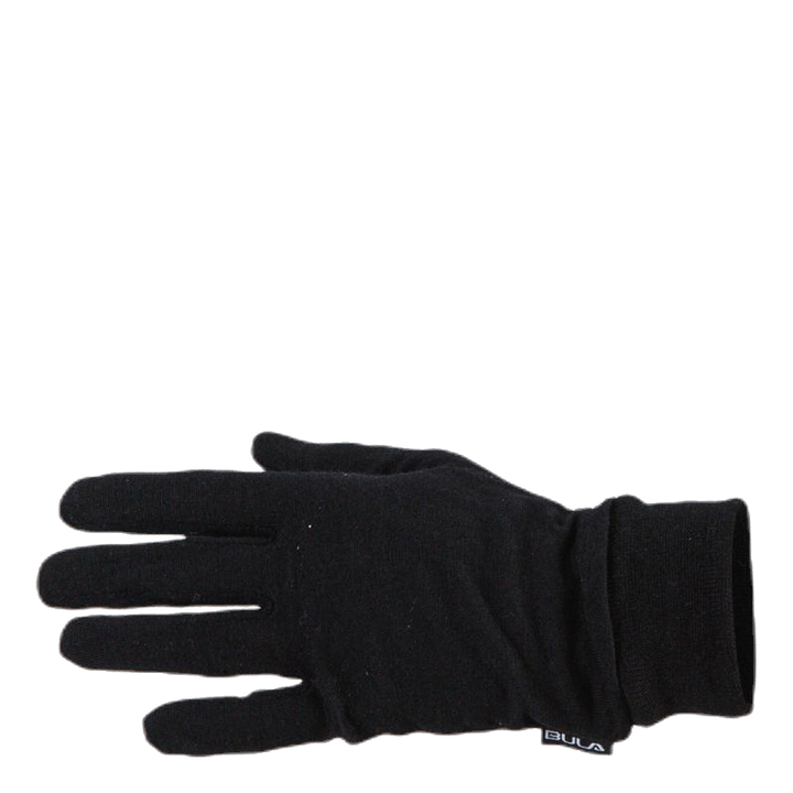 Wool Glove Liner  Black