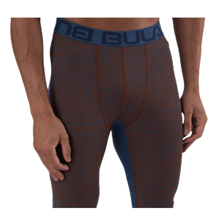 Geo Merino Wool Pants Blue/Red