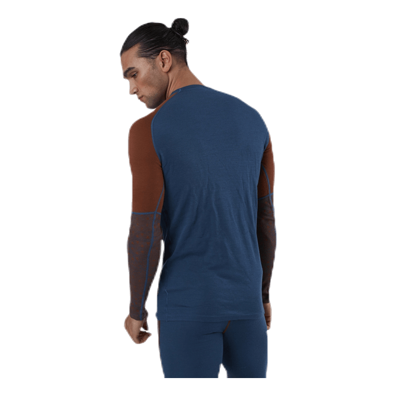 Geo Halfsleeve Crew Blue/Red