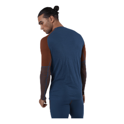 Geo Halfsleeve Crew Blue/Red