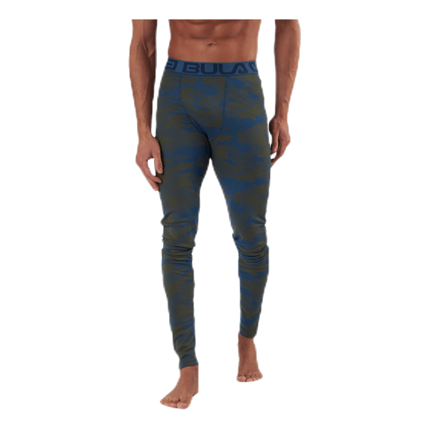Camo Merino Wool Pants Blue/Green