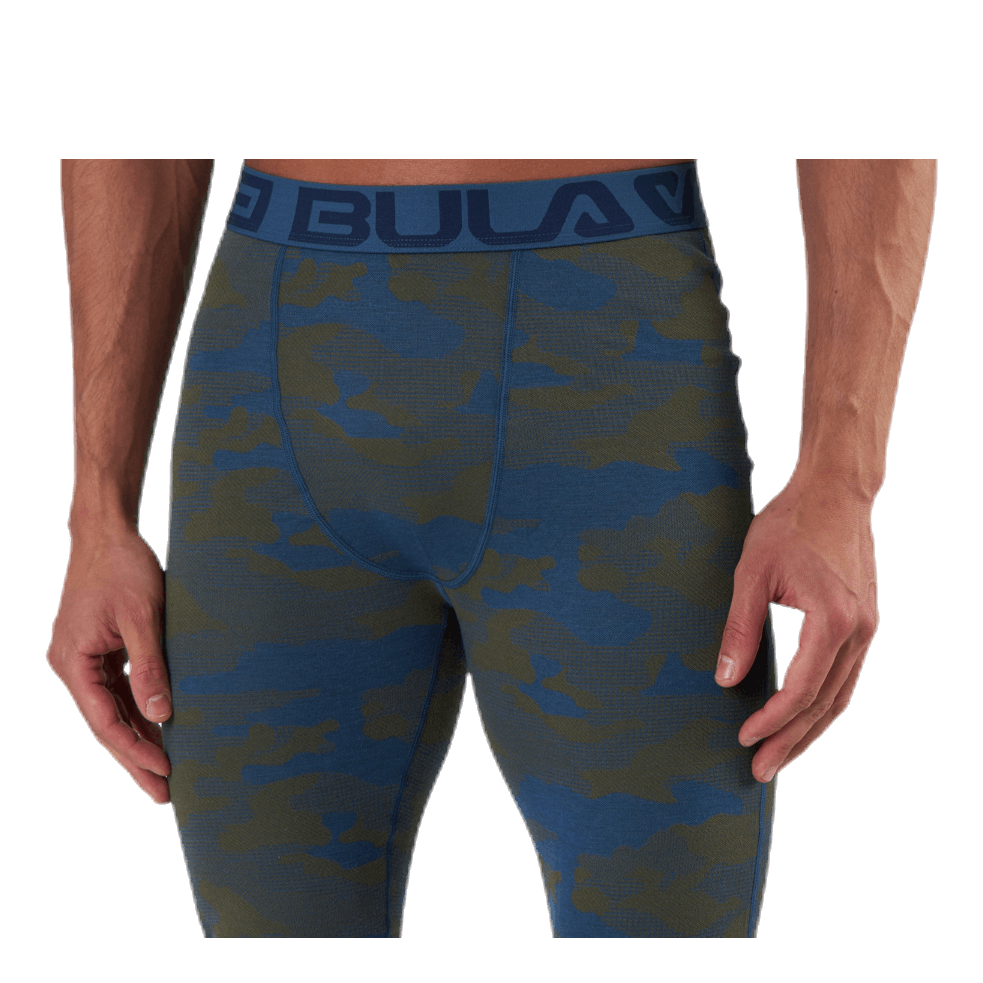 Camo Merino Wool Pants Blue/Green