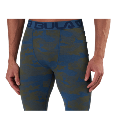 Camo Merino Wool Pants Blue/Green