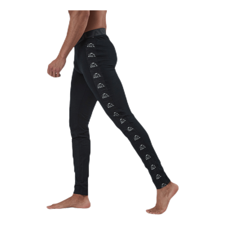 Tape Merino Wool Pants Black