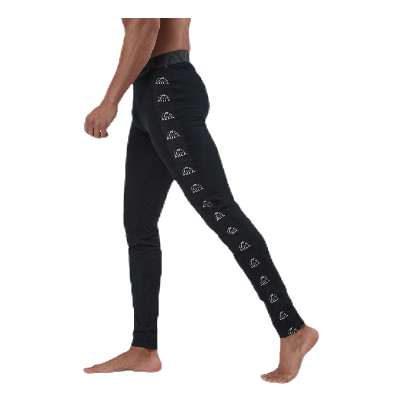 Tape Merino Wool Pants Black