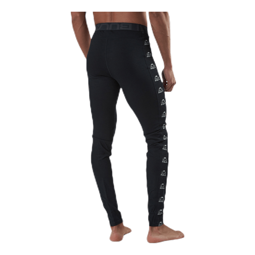 Tape Merino Wool Pants Black