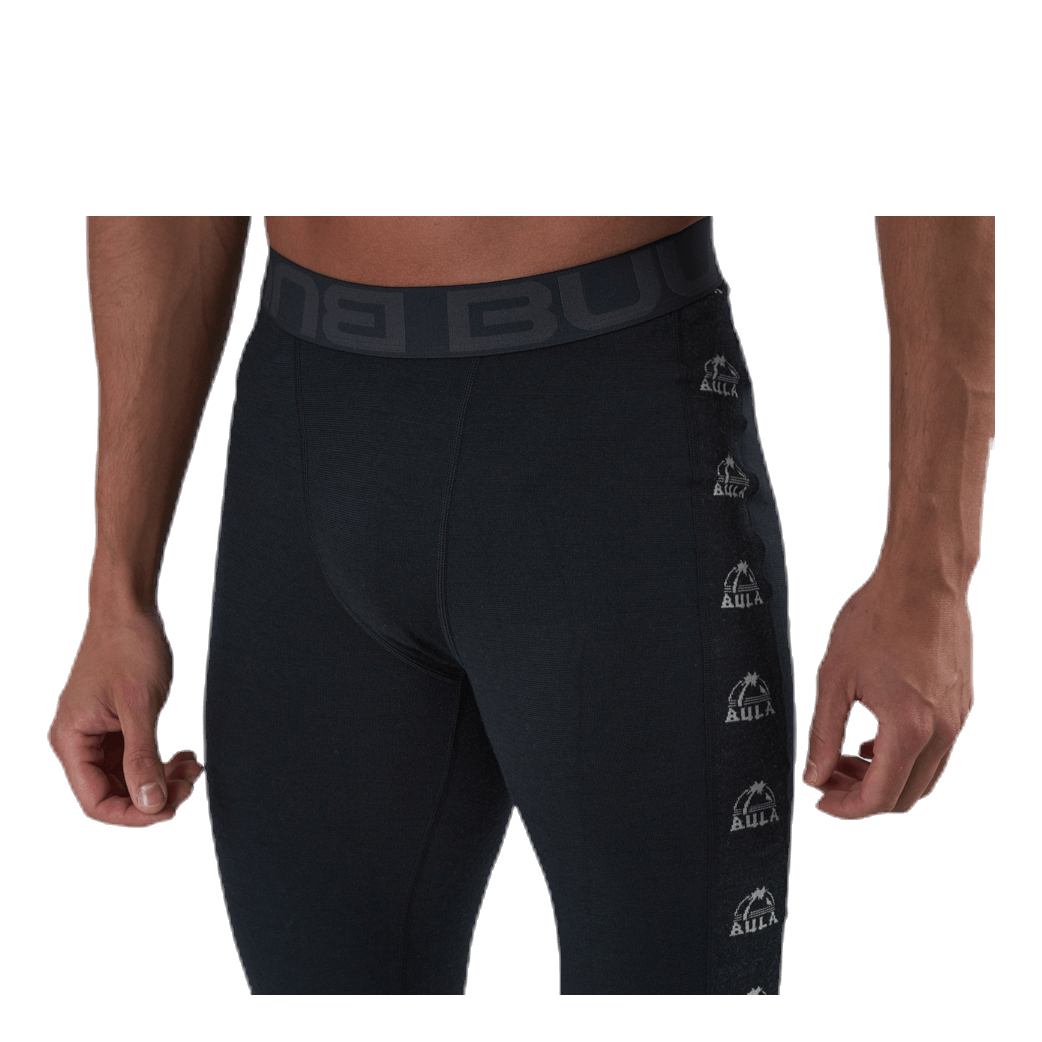 Tape Merino Wool Pants Black