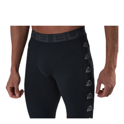 Tape Merino Wool Pants Black
